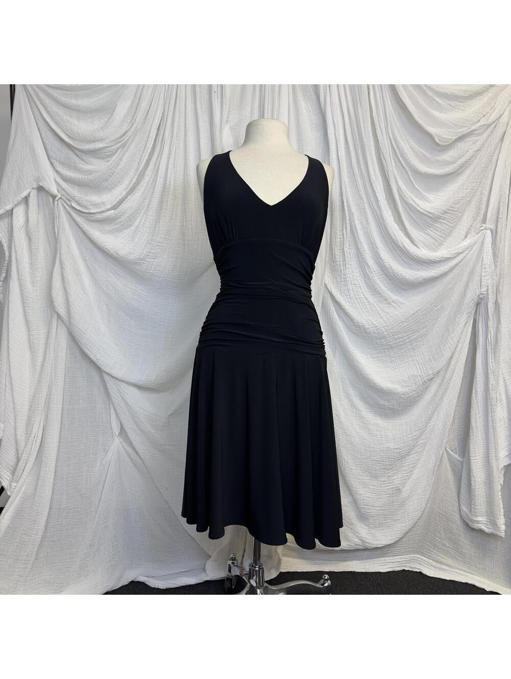 Vintage Y2k Whimsygoth Fairy Black Ruched Sleeveless Midi Dress